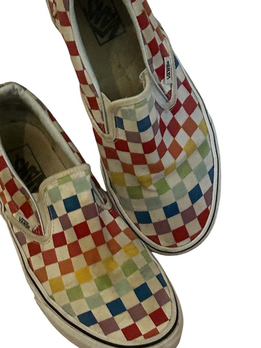Vans Kids Multicolor Checkerboard Slip-On Sneakers - Picture 7 of 7